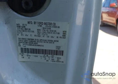 2013 Ford F-250 Xl from USA, damaged, VIN 1FT7X2B64DEB88232